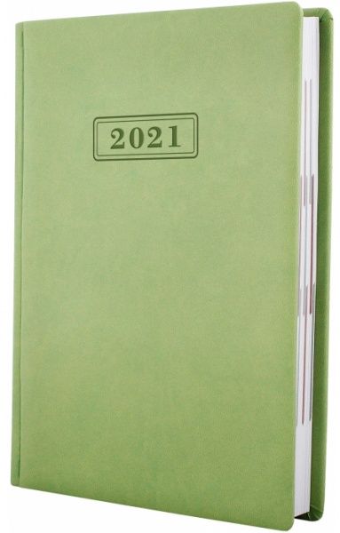 Щоденник датований 2021 Vivella А5 фісташковий Optima O25230-67