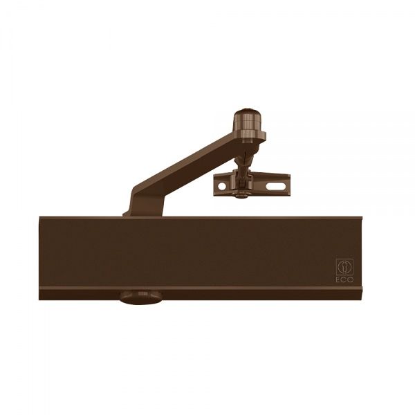 Доводчик дверной ECO Schulte TS-50 SG/ES/ОD RAL8014 коричневый 120 кг