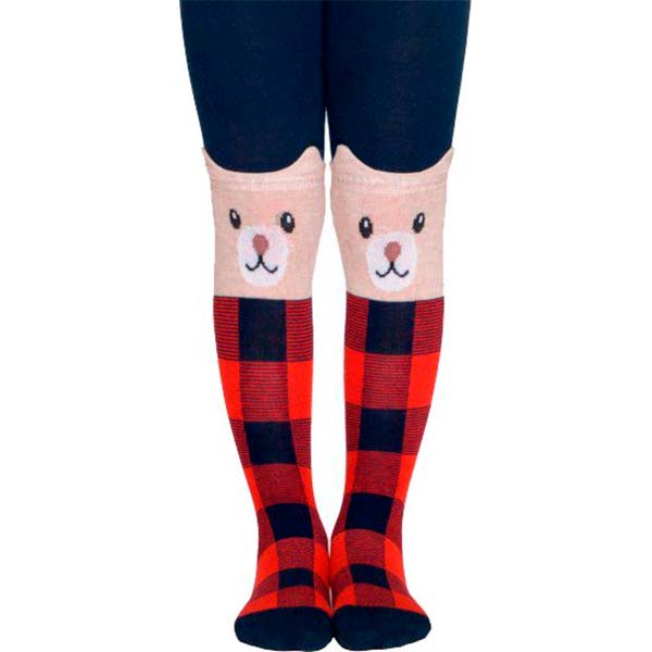 Колготки дитячі Conte-Kids TIP-TOP Ведмежата 449 р.80-86 темно-синійчервоний