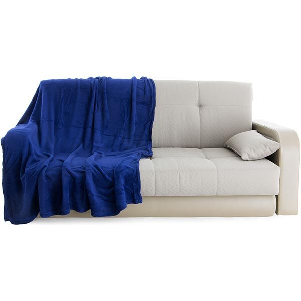 Плед микрофибра Underprice синий 160x200 см