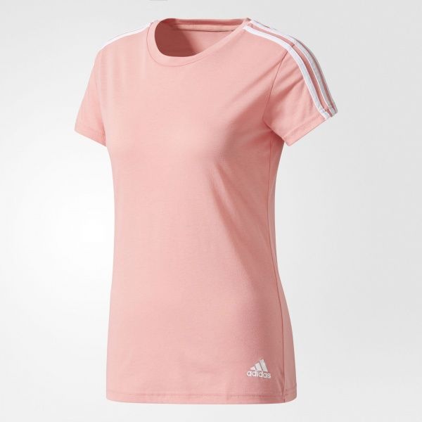 Футболка Adidas Essentials 3-Stripes Tee BR2459 S рожевий