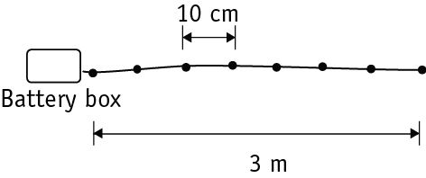 Электрогирлянда Led 30 ламп 3 м 