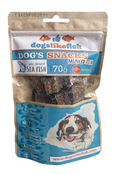 Ласощі DogsLikeFish Мелена тріски - кубики