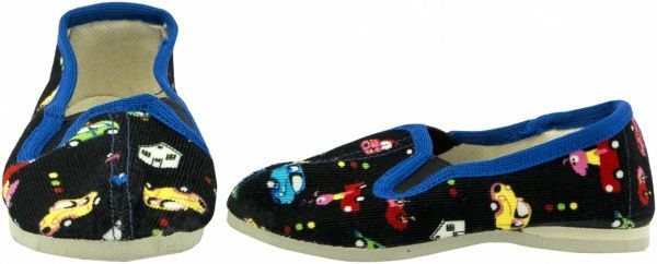 Тапочки для мальчиков Экотапок Резинка черные с супинатором 1025 р.19,5