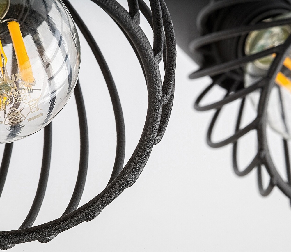 Спот Rabalux Aberama 2x10 Вт E14 чорний 73002