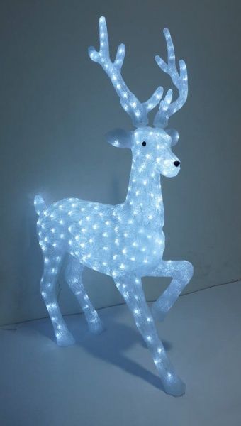 Декоративна фігура світлодіодна (LED) Олень 300 ламп 100 см 