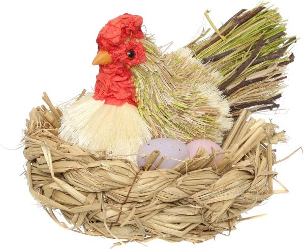 Декорация Курица в гнезде B215S6080-1