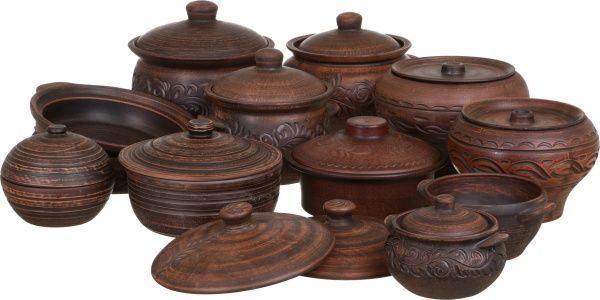 Сковорода з кришкою 23 см димлена різьблена