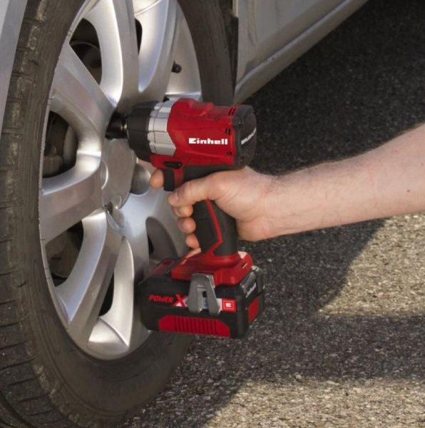 Гайковерт ударний акумуляторний Einhell X-Change TE-CW 18 Li BL - Solo 4510040