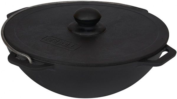 Казан BRIZOLL 12 л азіатський чавунний з чавунною кришкою