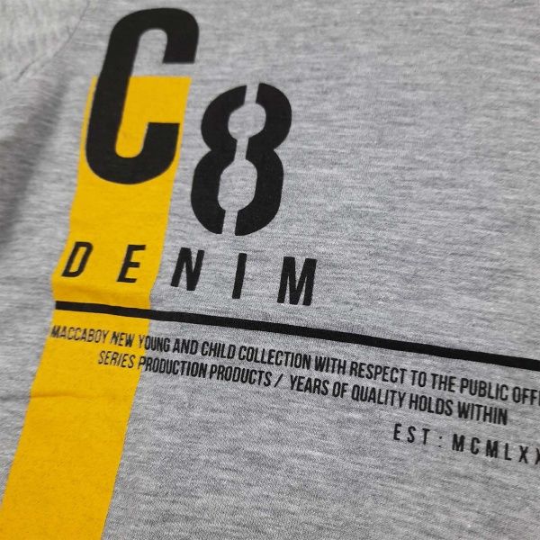 Футболка для хлопчика AKKU С8 р.128 сірий 9102 