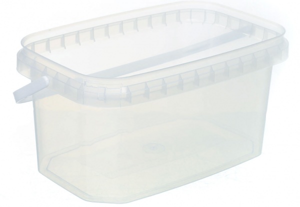 Ємність Poliplast прямокутний (харчовий пластик) 5 л прозорий 