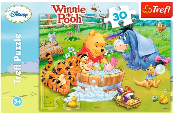 Пазл Trefl 30- Хрюня принимает ванну/Disney Winnie the Pooh