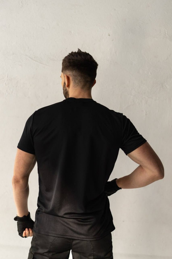 Футболка LOGOS-Tac COOLMAX з вишивкою Золотий Герб 04-09-00-0003 р.M black