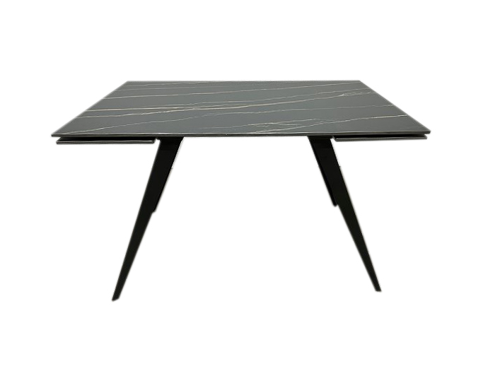 Стол обеденный Prestol Тори 1200(1800)x800x750мм черный/черный