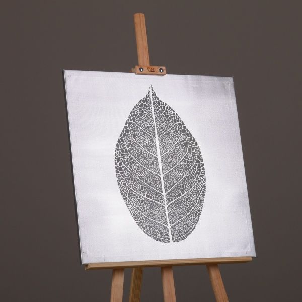 Картина Черный лист 65x65 см Styler 