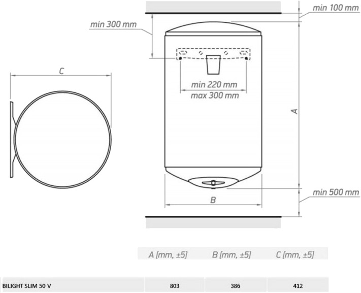 Бойлер Tesy Bilight 50 V