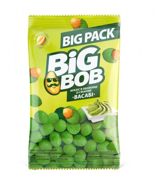 Арахис Big Bob в хрустящей оболочке васаби 90 г 
