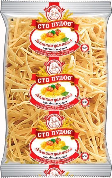 Локшина Сто пудов домашня 900 г 