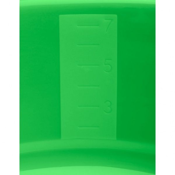 Таз пластиковий Sanja IPPI 40х40х14 см зелений із міркою 10 л