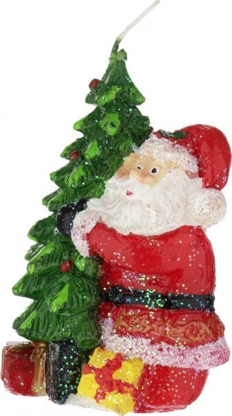 Свічка-сувенір Ялинка з Дідом Морозом 791149