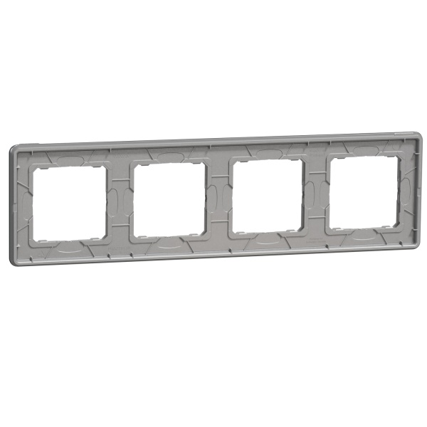 Рамка четырехместная Schneider Electric Sedna Elements универсальная матовый черный SDD362804