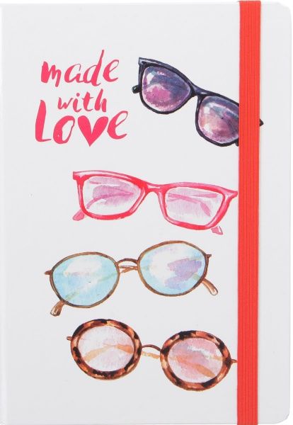 Книга для нотаток А5 Made with Love, окуляри
