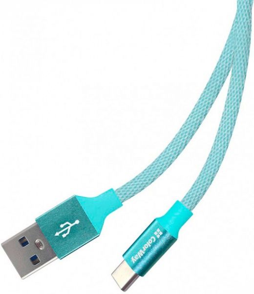 Кабель ColorWay USB - Type-C 2.4А 2 м м'ятний 