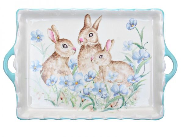 Блюдо декоративне з ручками Лісова Казка 36 см 358-962 Lefard 