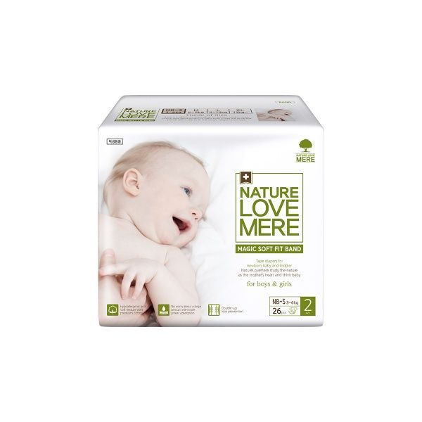 Підгузки Nature Love Mere Magic Soft Fit Band 3-6 кг NB-S 26 шт.