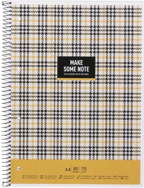 Блокнот А4 80 листов клетка A4-080-6505K Школярик