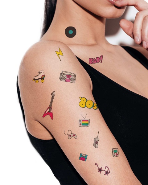 Тату временное TATTon.me 80s Disco mix