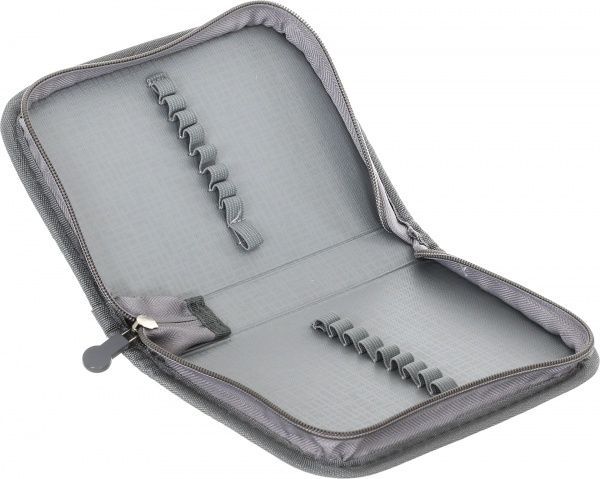 Пенал школьный Коты серый с рисунком