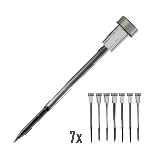 Світильник на сонячній батареї Solar INOX DX9999 1,2 Вт IP20 нікель