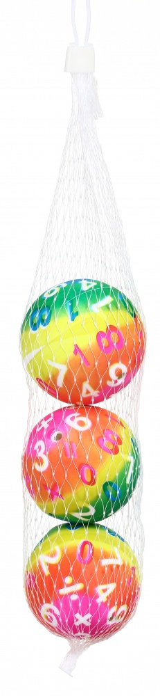 Набір м'ячів Baisidiwei еластичних 70 г 3 шт. в асортименті