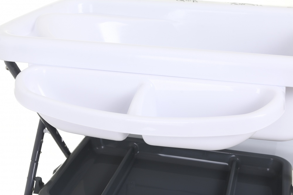 Столик пеленальный Bambinelli с ванночкой 76х76х101 см серый BB023-1