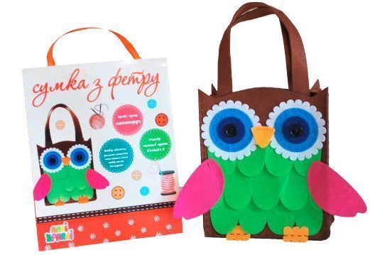 Набір для творчості Сумка з фетру Сова Аплі-Краплі 