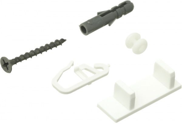 Комплект фурнітури ОМіС до стельового карнизу ОМ1 набірний 200 см білий 