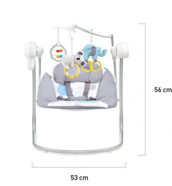 Крісло-гойдалка Kinderkraft Minky м'ятне KKBMINKYMIN000