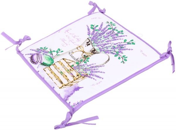 Подушка на табурет Лаванда 32x32x1,5 Luna