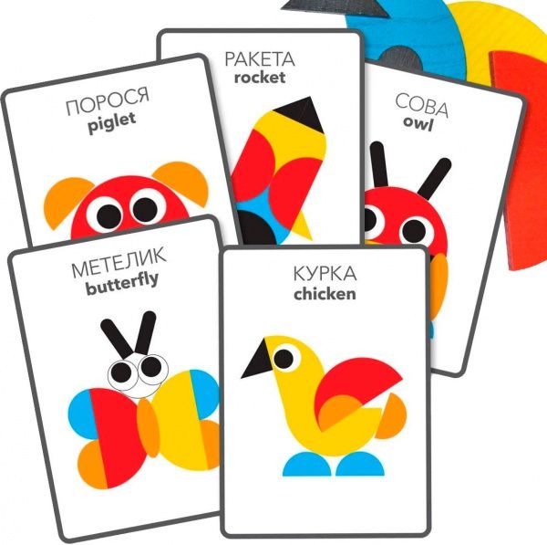 Игра деревянная Igroteco фигурная мозаика 30 эл 900071