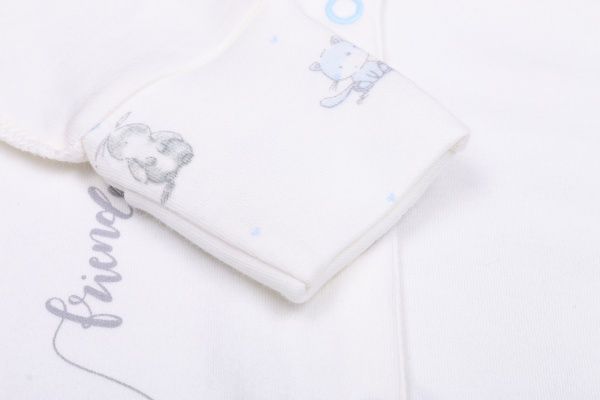 Человечек Baby Veres Friendship р.62 кремово-белый/голубой 