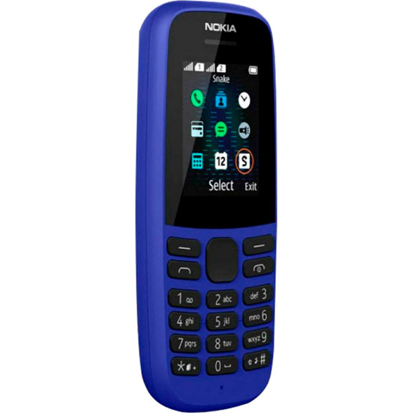 Мобильный телефон Nokia 105 SS 2019 (16KIGL01A13) blue