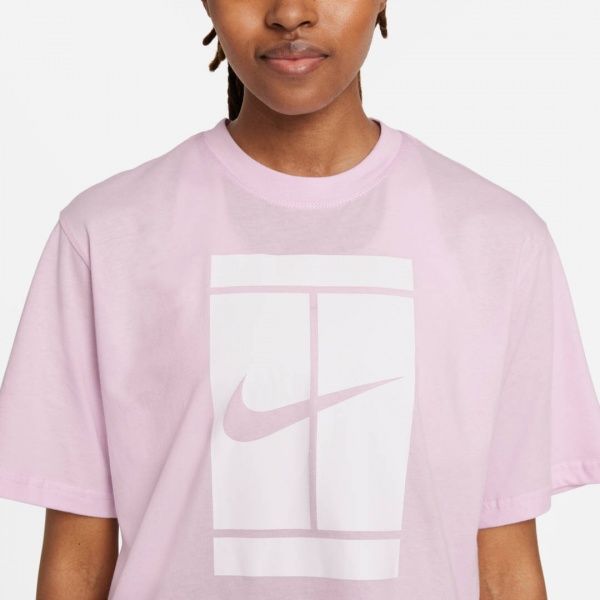 Футболка Nike W NKCT TEE SSNL COURT DJ6241-695 р. M рожевий