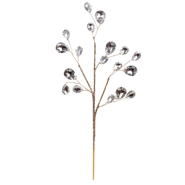 Гілочка декоративна YES! Fun з кристалами 30 см 974104 