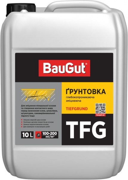 Ґрунтовка глибокопроникна BauGut TFG 10 кг 10 л 