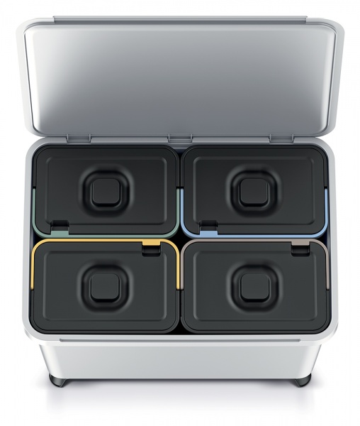 Контейнер для сміття PRP Systema 40 л світло-сірий 62868-427