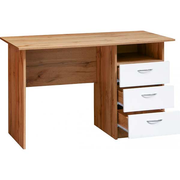 Стол письменный Пехотин Буклет дуб тахо/белый 