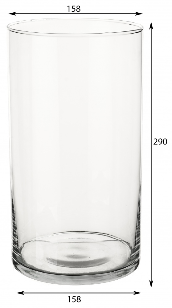 Ваза стеклянная Trend Glass Magnolia 29 см