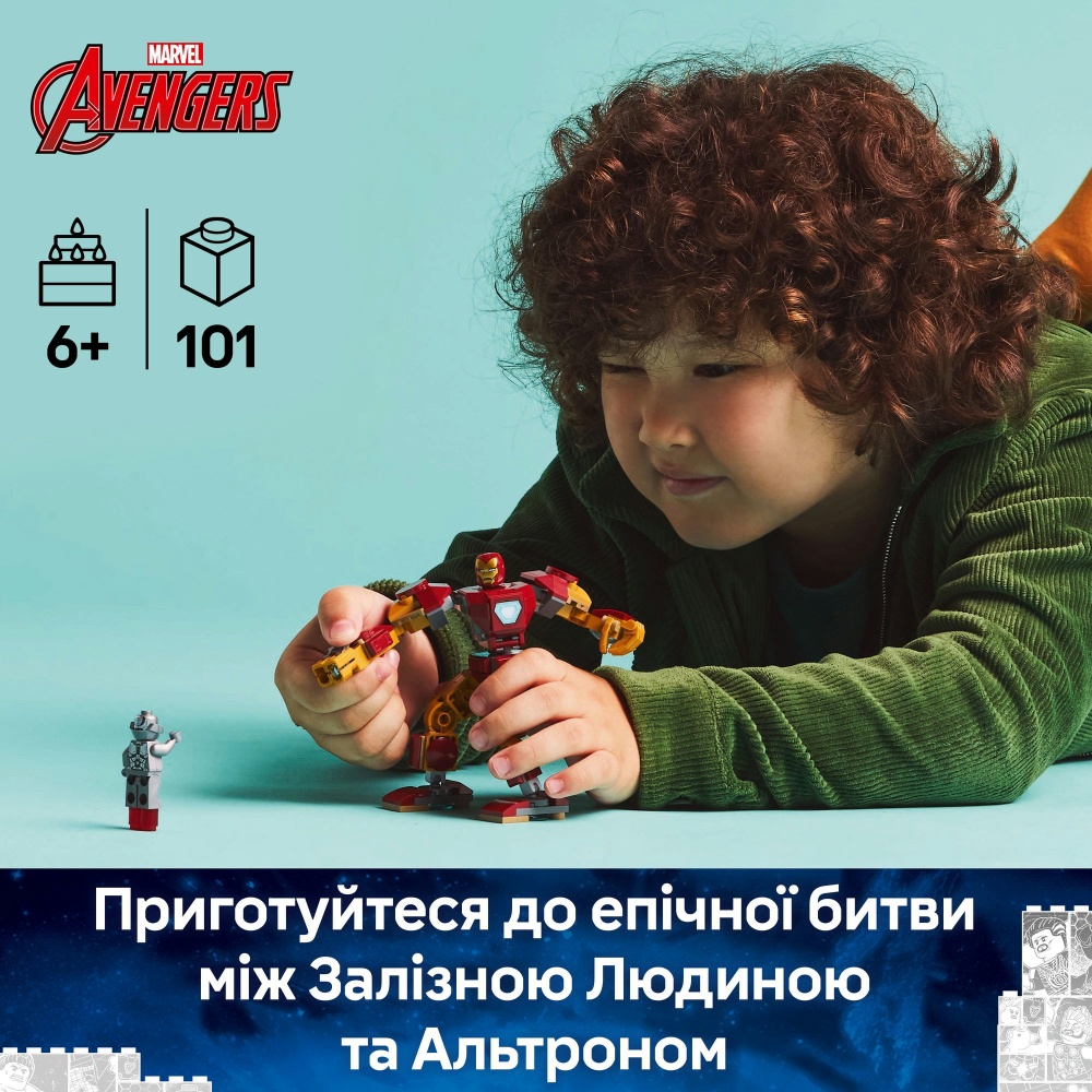 Конструктор LEGO Super Heroes Marvel Робот Залізної Людини проти Альтрона 76307